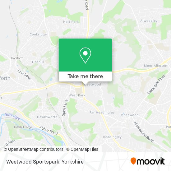 Weetwood Sportspark map