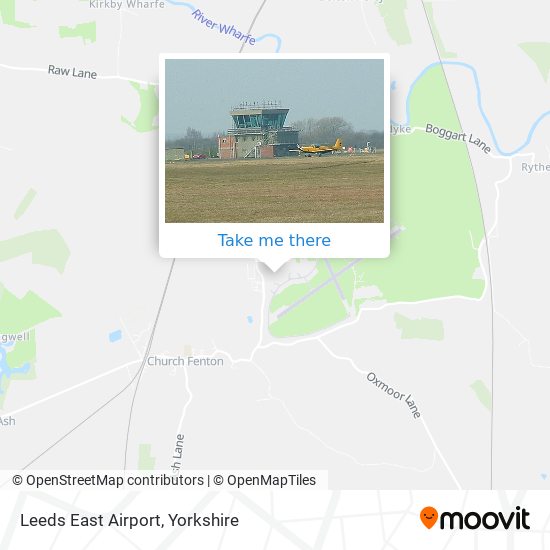 Leeds East Airport map