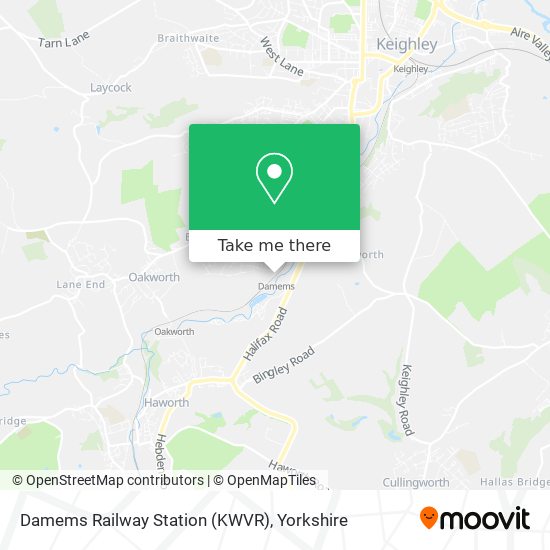 Damems Railway Station (KWVR) map