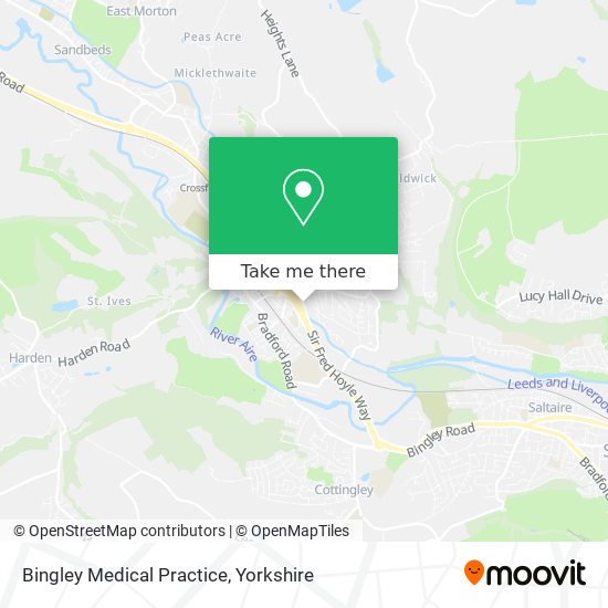 Bingley Medical Practice map