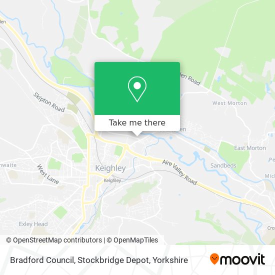 Bradford Council, Stockbridge Depot map