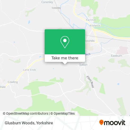 Glusburn Woods map