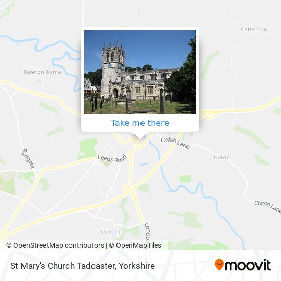 St Mary's Church Tadcaster map