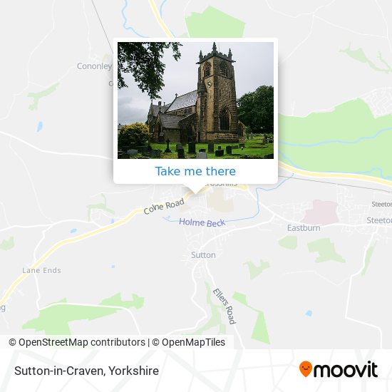 Sutton-in-Craven map