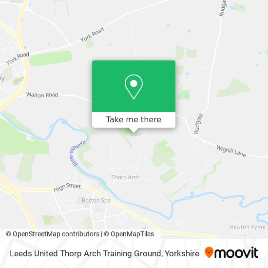 Leeds United Thorp Arch Training Ground map