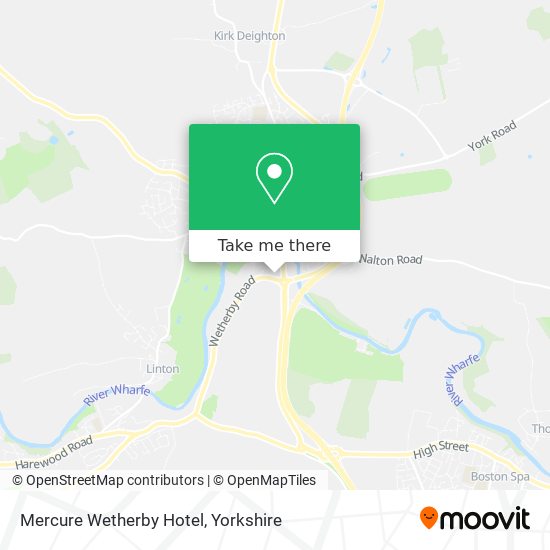 Mercure Wetherby Hotel map