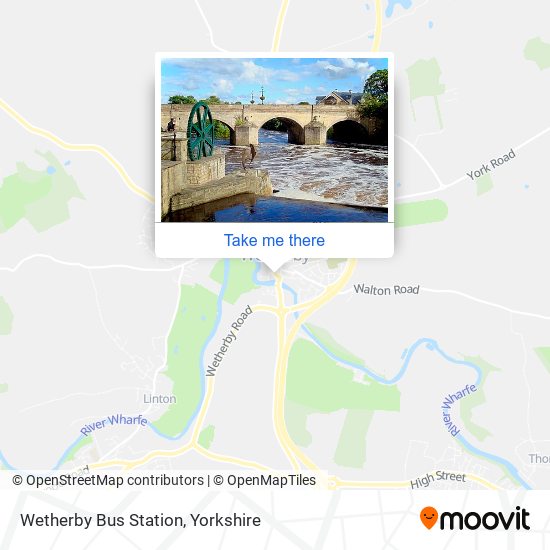 Wetherby Bus Station map
