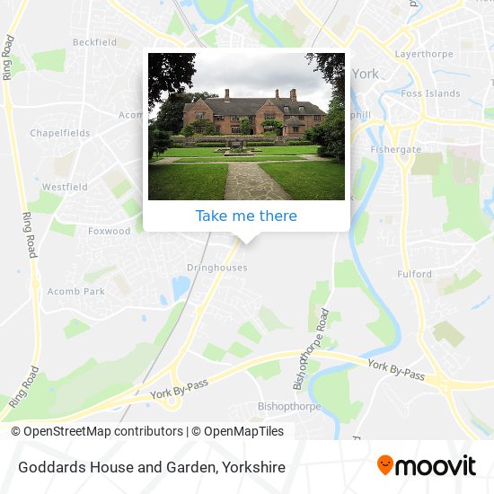 Goddards House and Garden map