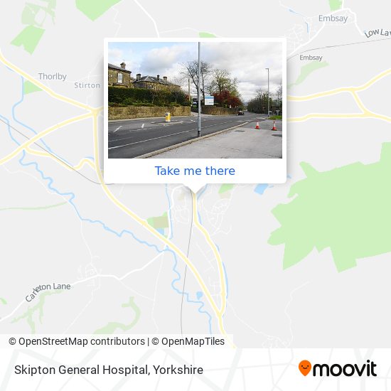 Skipton General Hospital map