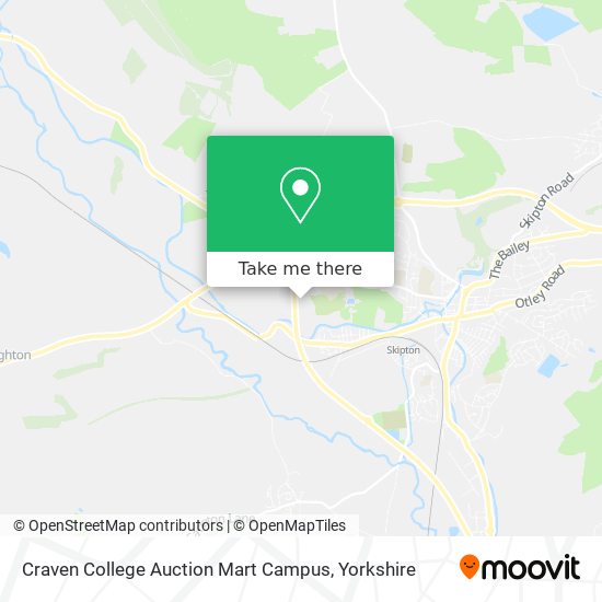 Craven College Auction Mart Campus map