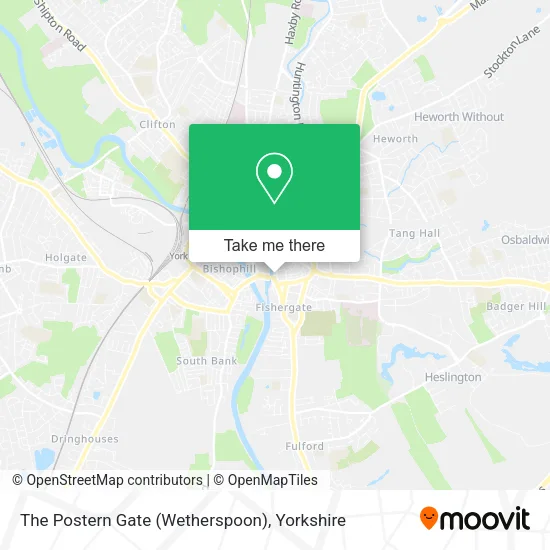 The Postern Gate (Wetherspoon) map