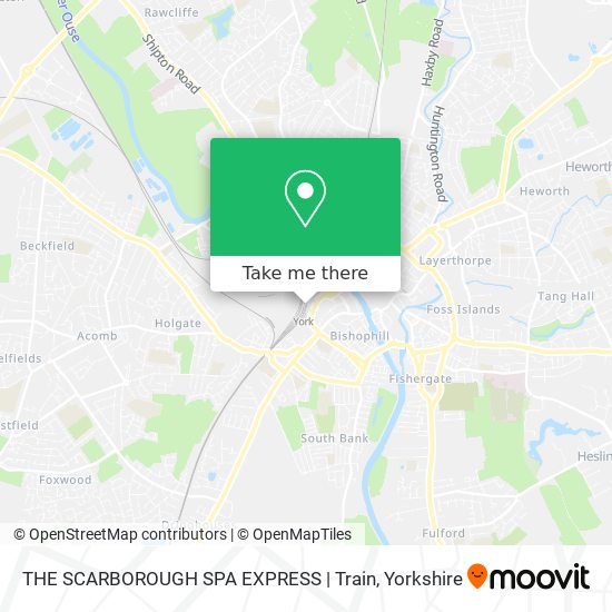 THE SCARBOROUGH SPA EXPRESS | Train map