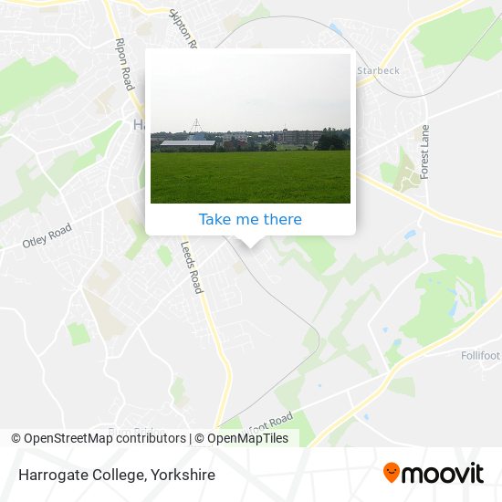 Harrogate College map