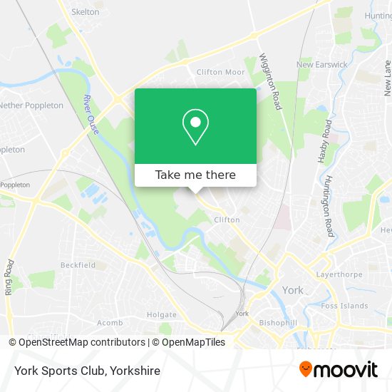 York Sports Club map