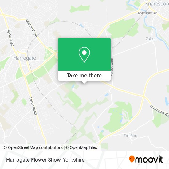 Harrogate Flower Show map