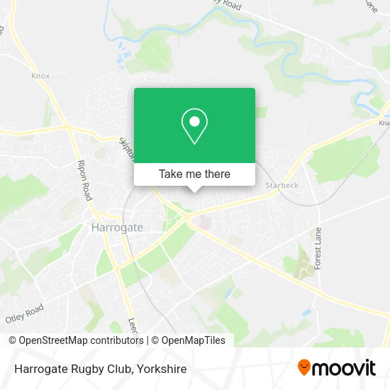 Harrogate Rugby Club map