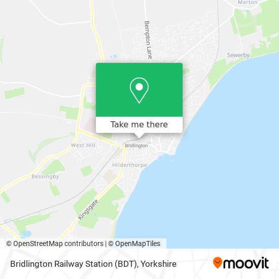 Bridlington Railway Station (BDT) map