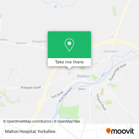 Malton Hospital map