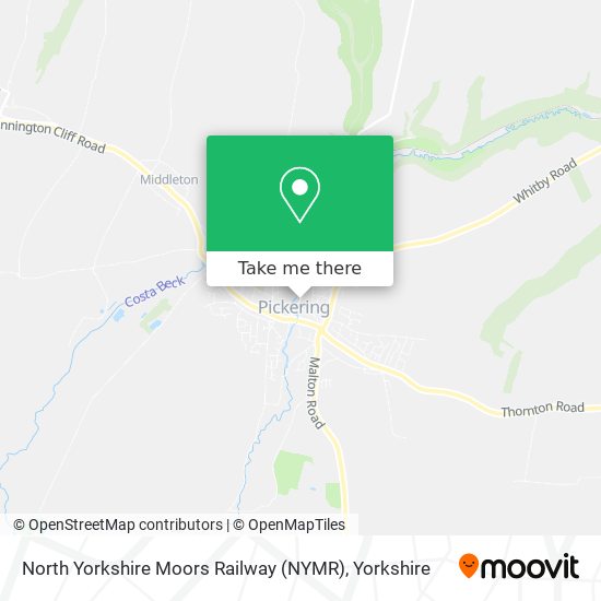 North Yorkshire Moors Railway (NYMR) map