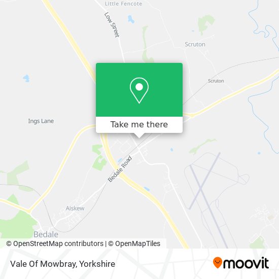 Vale Of Mowbray map