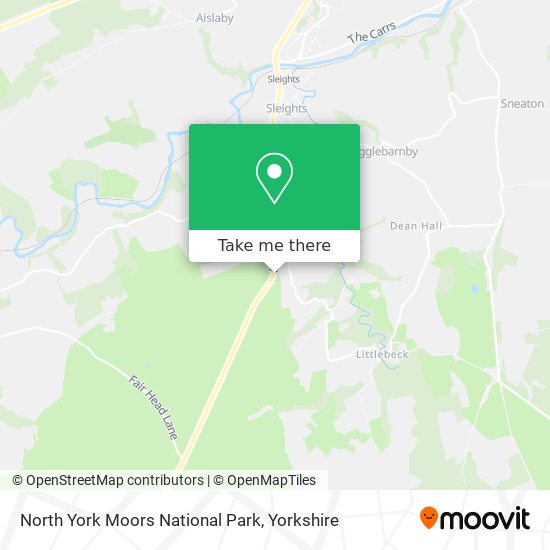 North York Moors National Park map