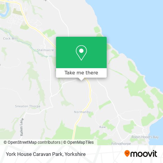 York House Caravan Park map