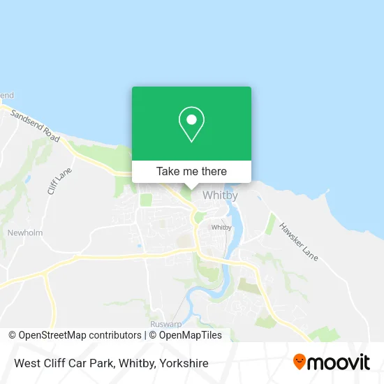 West Cliff Car Park, Whitby map