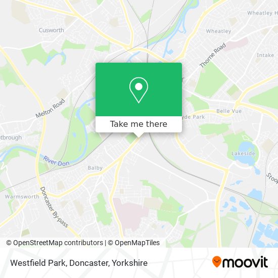 Westfield Park, Doncaster map