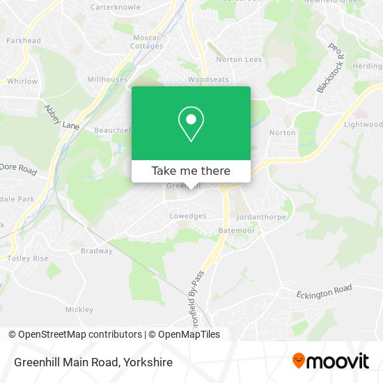 Greenhill Main Road map