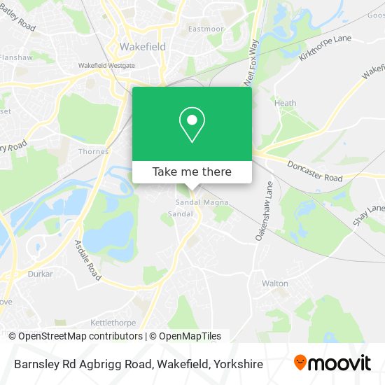 Barnsley Rd Agbrigg Road, Wakefield map