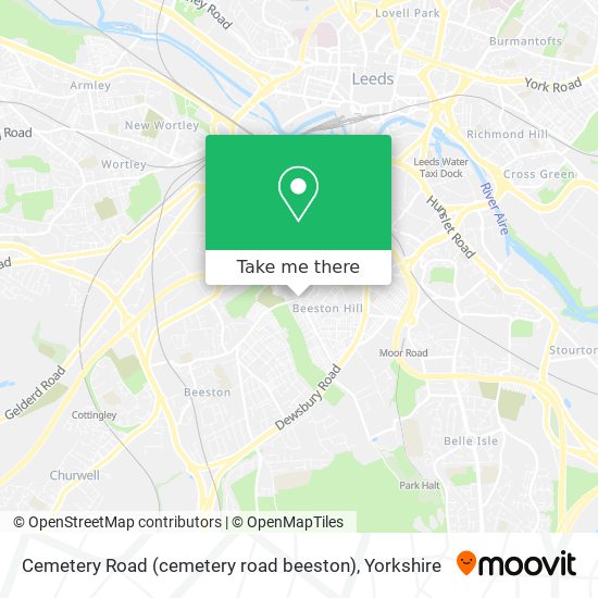 Cemetery Road (cemetery road beeston) map