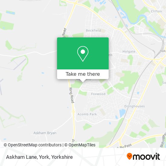 Askham Lane, York map