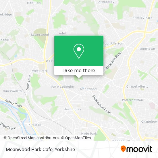 Meanwood Park Cafe map