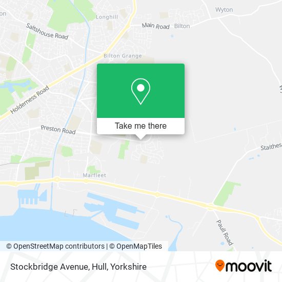 Stockbridge Avenue, Hull map