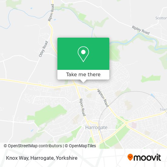Knox Way, Harrogate map
