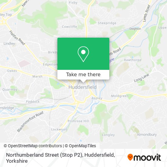 Northumberland Street (Stop P2), Huddersfield map