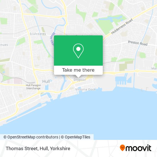 Thomas Street, Hull map