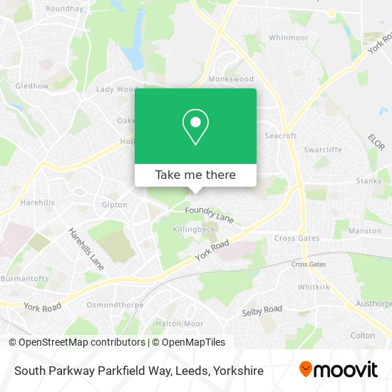 South Parkway Parkfield Way, Leeds map