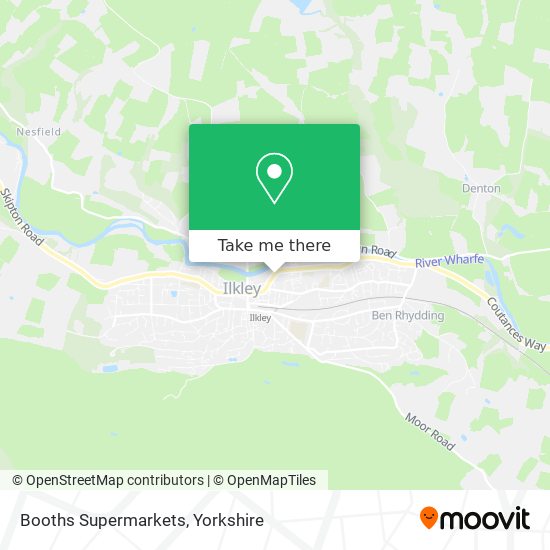 Booths Supermarkets map