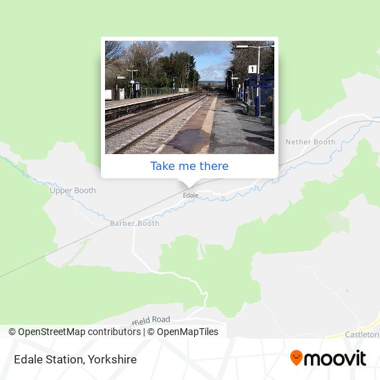 Edale Station map