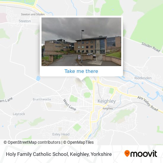 Holy Family Catholic School, Keighley map