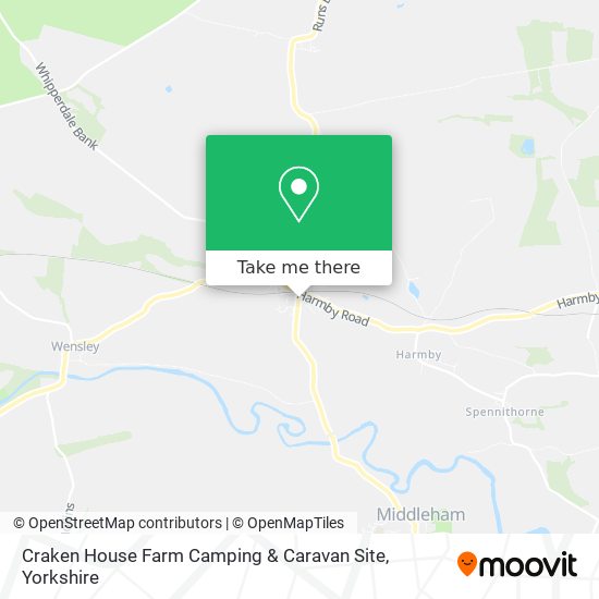 Craken House Farm Camping & Caravan Site map