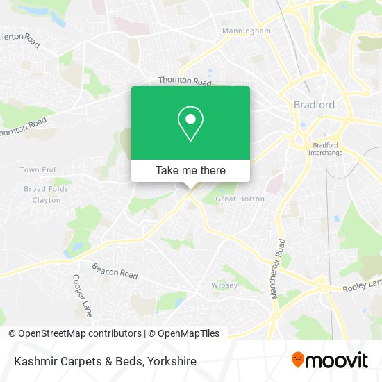 Kashmir Carpets & Beds map