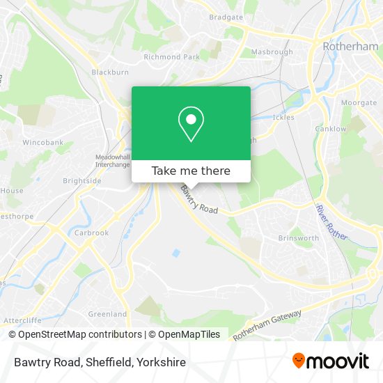 Bawtry Road, Sheffield map