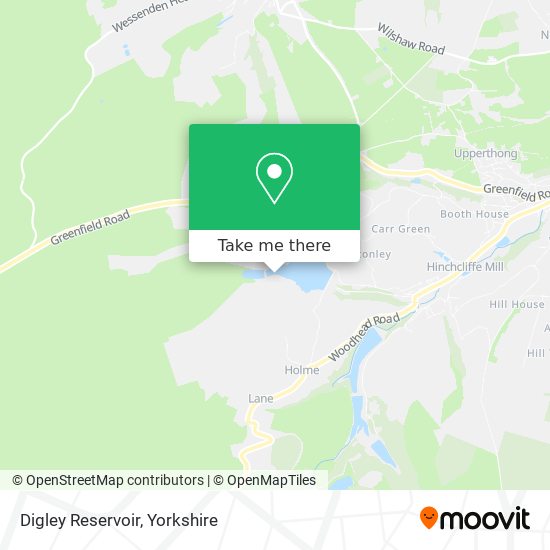 Digley Reservoir map