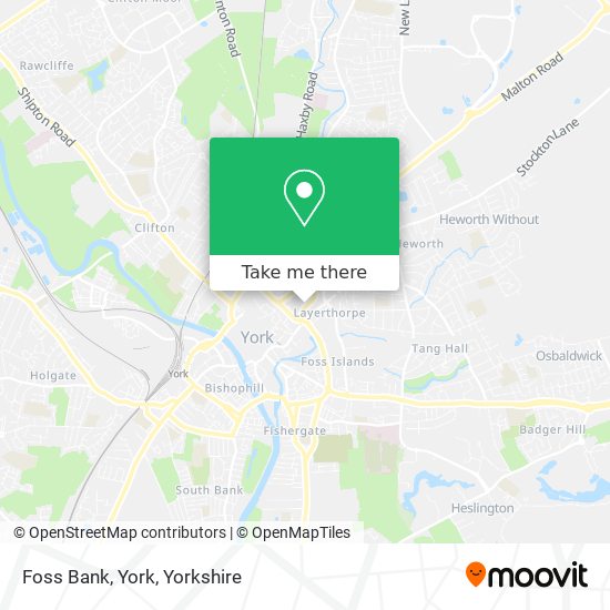 Foss Bank, York map