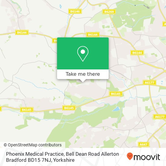 Phoenix Medical Practice, Bell Dean Road Allerton Bradford BD15 7NJ map