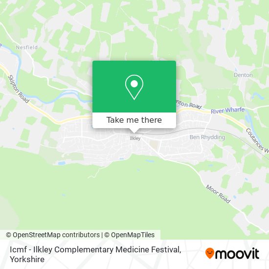 Icmf - Ilkley Complementary Medicine Festival map