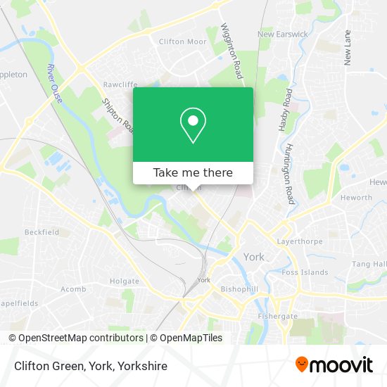 Clifton Green, York map