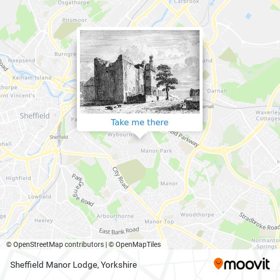 Sheffield Manor Lodge map